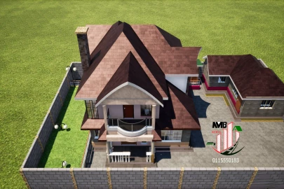 4 bedroom house WITH A FLAT ROOF